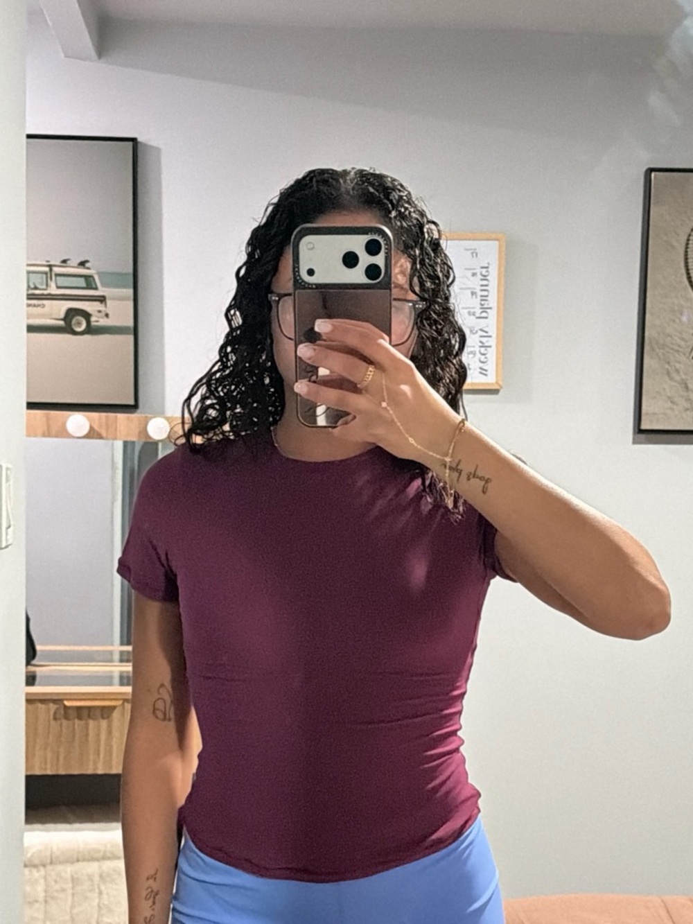 Amazon Women’s Muscle Tee in Plum